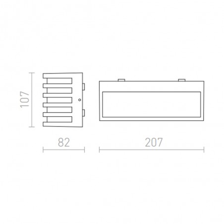 Exterior light fixture LED Claire (9W)