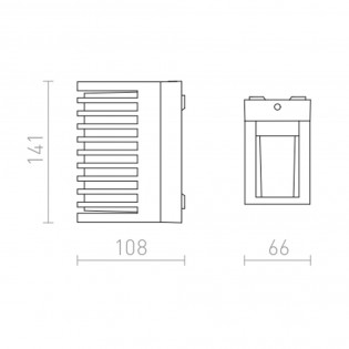 Exterior light fixture LED Claire (6W) II