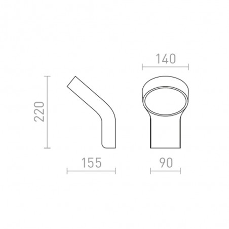 Exterior wall light LED Elia (9W)