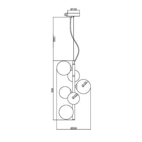 Pendant Lamp Dallas (6 lights)