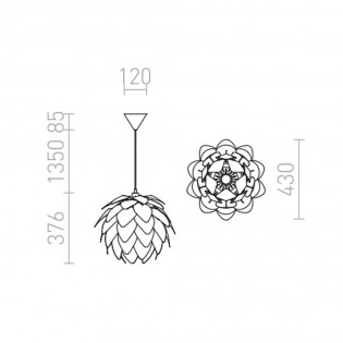 Pendant lamp Encombre