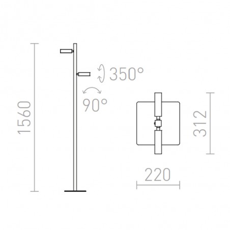 Floor lamp LED Fado (3W)