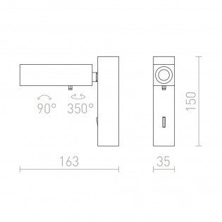 Fado LED-Wandleuchte (3W)