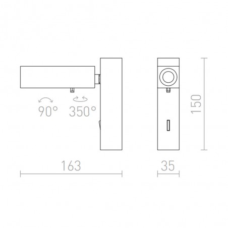 Wall lamp LED Fado (3W)