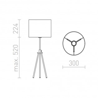 Table lamp Gardette
