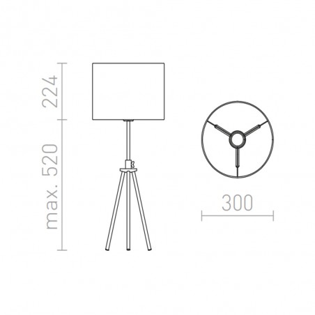 Table lamp Gardette