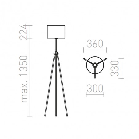 Floor lamp Gardette