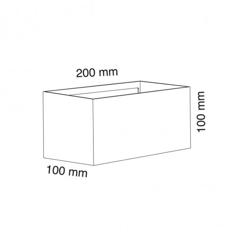 Outdoor LED Wall Lamp Open Plus (4x5W)