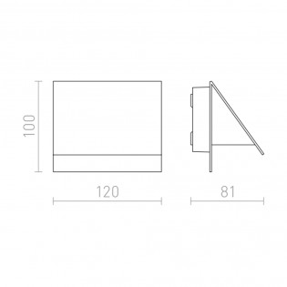 Exterior wall lamp LED Geri (5W)