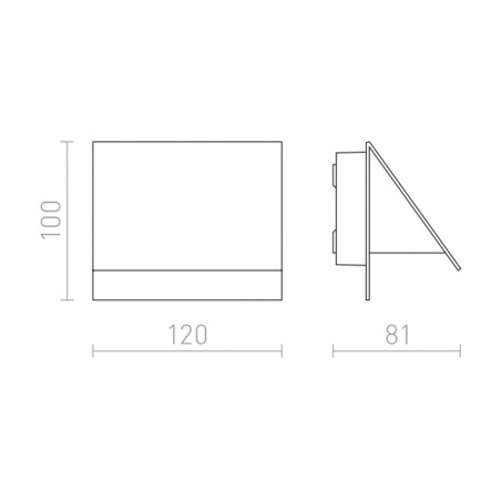 Exterior wall lamp LED Geri (5W)