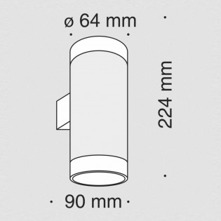 LED Wall Lamp Kilt (2x5W)