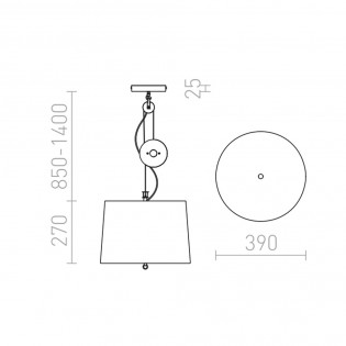 Pendant lamp Levita