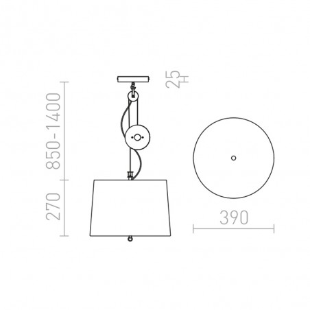 Pendant lamp Levita