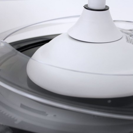 LED-Ventilator mit klappbaren Flügeln Pearl White CCT (72W)