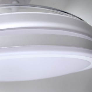 LED-Ventilator mit klappbaren Flügeln Pearl White CCT (72W)
