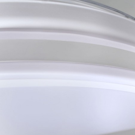 LED-Ventilator mit klappbaren Flügeln Pearl White CCT (72W)