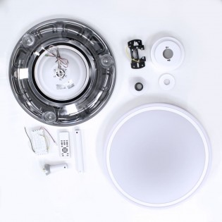 LED-Ventilator mit klappbaren Flügeln Pearl White CCT (72W)