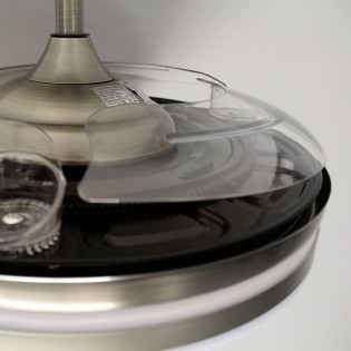 LED fan with retractable blades Perla Nickel CCT (72W)
