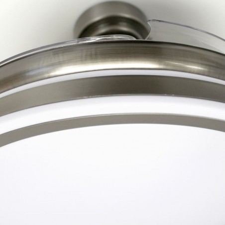 LED fan with retractable blades Perla Nickel CCT (72W)