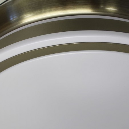 LED-Ventilator mit einziehbaren Flügeln Perla Mini Leather CCT (35W)