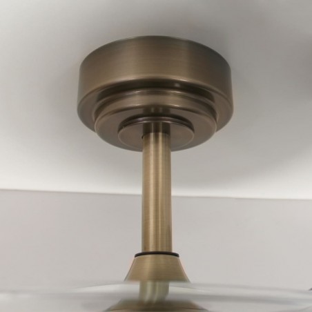 LED-Ventilator mit einziehbaren Flügeln Perla Mini Leather CCT (35W)