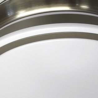 LED-Ventilator mit einziehbaren Flügeln Perla Mini Nickel CCT (35W)