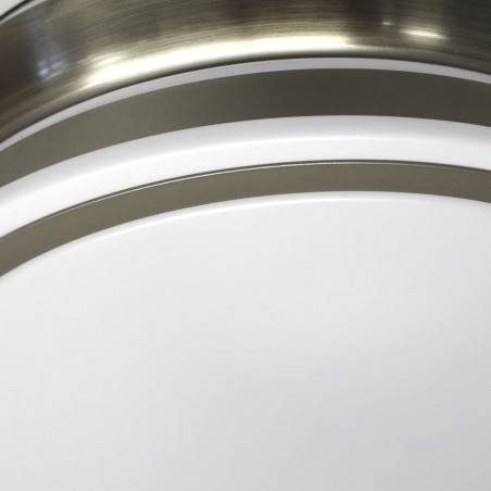 LED-Ventilator mit einziehbaren Flügeln Perla Mini Nickel CCT (35W)