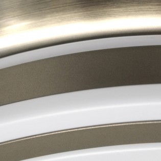 LED fan with retractable blades Perla Mini Nickel CCT (35W)