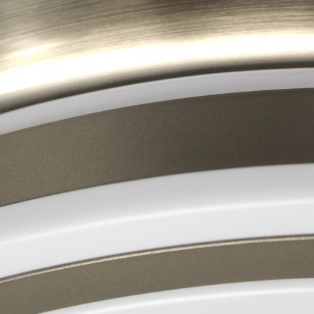 LED-Ventilator mit einziehbaren Flügeln Perla Mini Nickel CCT (35W)