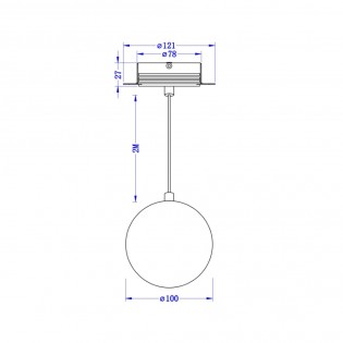 LED Recessed Ceiling Lamp Luna (5W)