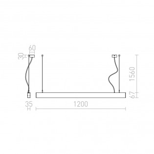 Pesante LED-Pendelleuchte (40W)