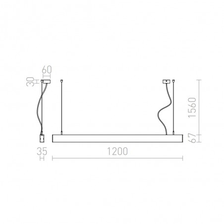 Pesante LED-Pendelleuchte (40W)
