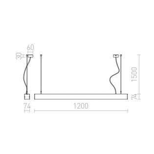 Pesante LED-Deckenleuchte (40W)