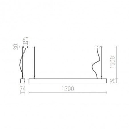 Pesante LED-Deckenleuchte (40W)
