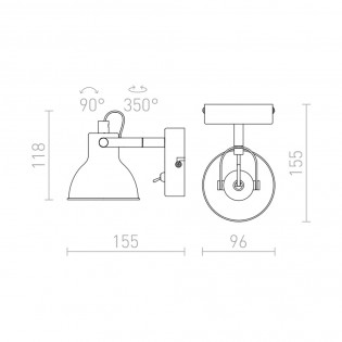 Wall lamp Rosita