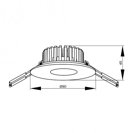 Zen LED Deckeneinbauleuchte (7W)