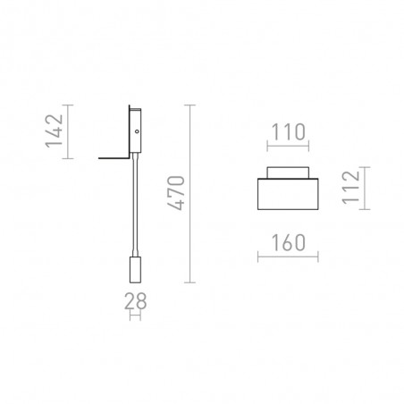 Wall lamp LED Rostam (3W)