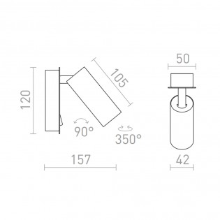 Tapio LED-Wandleuchte (4,5W)