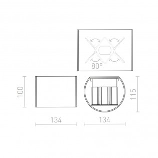 Outdoor wall lamp LED Tito (3W)