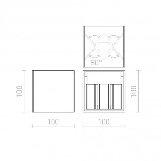 Outdoor wall lamp LED Tito (3W) II