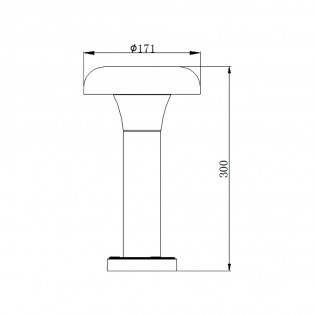 Außenbake Led 12W - 033243-30