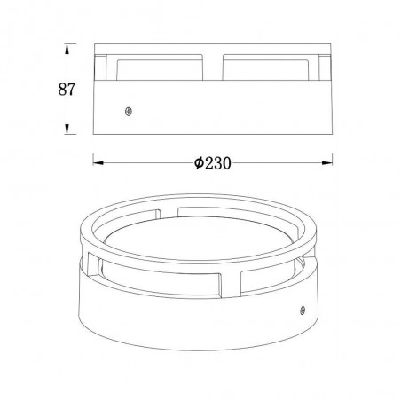 Außen-Deckenleuchte Led 12W - 023076