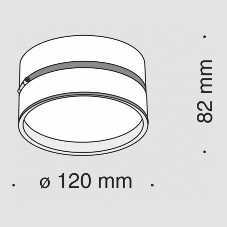 Adjustable LED Flush Light Onda 4000K (18W)