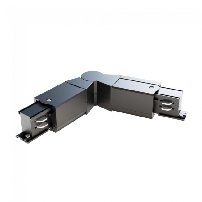 Adjustable corner connector for three-phase rail Trinity