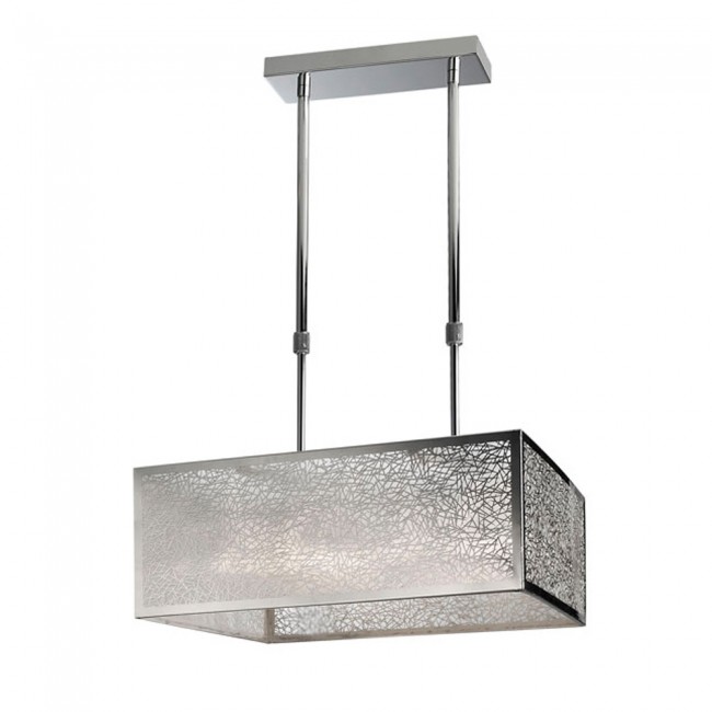 Japanische quadratische Lampe (4 Lichter)