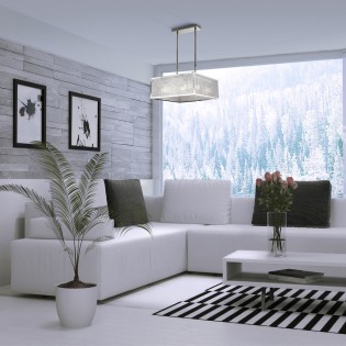 Japanische quadratische Lampe (4 Lichter)