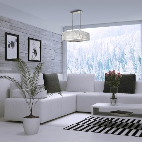 Japanische quadratische Lampe (4 Lichter)
