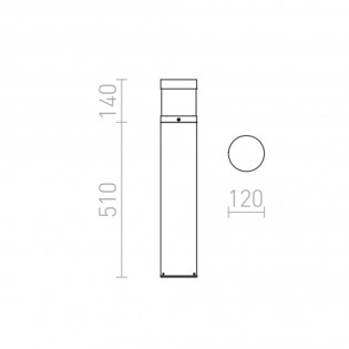 Abax LED-Leuchte für den Außenbereich (15W)