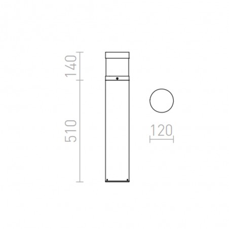 Outdoor beacon LED Abax (15W)
