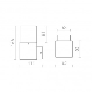 Outdoor wall lamp Clyde